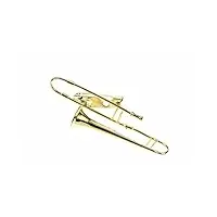 miniblings trompette broche trompette trombone + boîte doré - bijoux mode main i pin button pins
