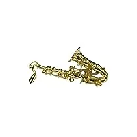miniblings saxophone shache broche saxophone saxophone broche + or plaqué boîte. - bijoux fashion main i pin button pins
