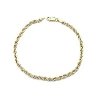 inmaculada romero ir bracelet 18k or cordon 19,5 cm. lumière solomonic [9077]