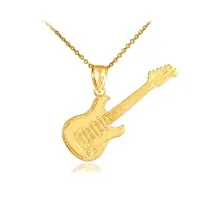 petits merveilles d'amour - 14 ct 585/1000 guitar pendentif en or