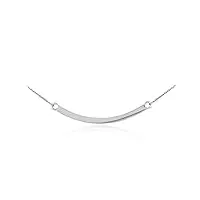 petits merveilles d'amour - 14 ct or blanc 585/1000 curved collier bar