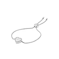 michael kors bracelet en acier inoxydable avec perles blush rush, taille unique, métal, n/a.