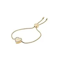 michael kors bracelet jonc doré avec logo core pour femme (modèle : mkj5389710) - doré, métal
