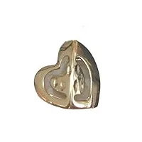 bijoutier damiata – pendentif pendentif femme à cœur en or jaune 18 carats