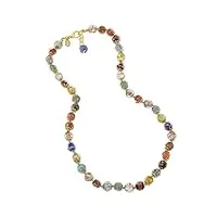 verre de venise collier en verre de murano - italien multicolore sommerso perles scintillantes verre soufflé à la main - colliers en verre de murano pour les femmes