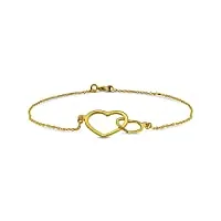 miore - bracelet chaîne - or jaune 9 cts - 18 cm - mgm906b
