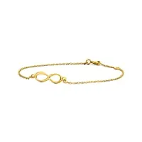 miore - bracelet chaîne - or jaune 9 cts - 18 cm