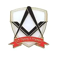lot de 12, 40 ans un mason pin's (épinglette badge commémorative maçonnique sans g