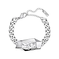 swarovski 5226177 bracelet femme platine cristal transparent taille radiant