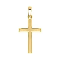 my gold pendentif croix (sans chaîne) or jaune véritable or 750 (18 carats) 25 mm x 12 mm or croix landour v0011249