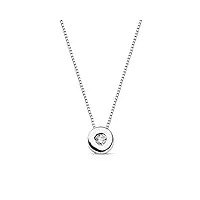 alda joyeros collier (pendentif et chaîne) ataira 0.02 qtes. or blanc 18  ct