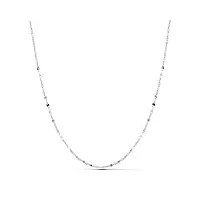 alda joyeros chaîne ob diamantée 1.8 mm or 18 ct (750/1000) 45 cm - collier unisex, femmes, hommes