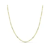 alda joyeros chaîne singapour 1.8 mm or 18 ct (750/1000) 60 cm - collier unisex, femmes, hommes