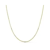 alda joyeros chaîne maillon forçat 1.5 mm or 18 ct (750/1000) 60cm - collier unisex, femmes, hommes