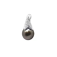 blue pearls le pur plaisir des perles pendentif diamants, perle de tahiti et or blanc 750/1000