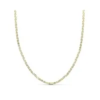 alda joyeros cadena diamantée 2 mm or 18 ct (750/1000) 50 cm - collier unisex, femmes, hommes