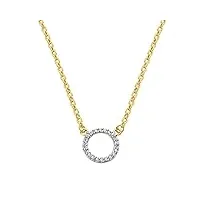 alda joyeros collier (pendentif et chaîne) femme minimal circle18 ct