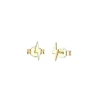 elli - boucles d'oreilles - argent - 925/1000 - plaqué or - eclair - 0312341416