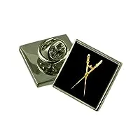 select gifts maître de cérémonie maçonnique pin's badge personnalisé gravé fort