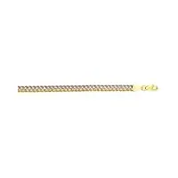 10 k jaune blanc or rose triple strand corde chaîne femme fancy bracelet fermoir mousqueton – 20 centime