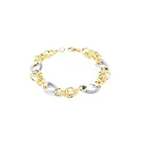 bracelet or bicolore 18 carats - coffret cadeau - certificat de garantie - mondepetit