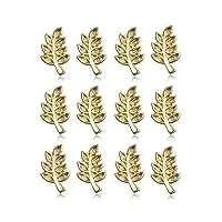 bobijoo jewelry - lot de 12 pins 10mm branche d'acacia symbole franc-maçonnerie pin's doré or fin