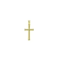 croix enfant 16x10 mm - or jaune 18 carats - coffret cadeau - certificat de garantie - mondepetit