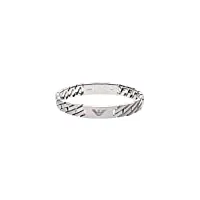 emporio armani bracelet pour homme heritage, 18,50 cm +/-1,00 cm bracelet en acier inoxydable argenté, egs2435040