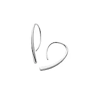 skagen boucles d'oreilles pour femmes kariana, 35 mm x 3 mm x 1.8 mm boucles d'oreilles en acier inoxydable argenté, skj1057040
