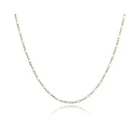 collier figaro 14 carats - or 585 - unisexe - largeur 2,2 mm