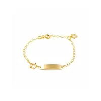 bracelet enfant etoile or jaune 18 carats - coffret cadeau - certificat de garantie - mondepetit
