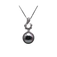jyx aaa perles tahiti pendentif en avec perles de culture de tahiti collier perles bijoux femme