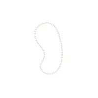 pearls & colors - sautoir collier femme - véritables perles de culture d'eau douce - am17-sc-r89-wh-60