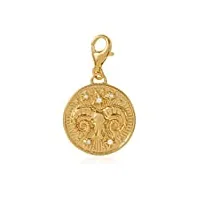 thomas sabo femmes hommes-charm-pendentif signe zodiacal bélier charm club argent sterling 925 plaqué or jaune 18 carats 1652-414-39