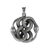 kiss of leather pendentif serpent en argent sterling 925 n° 331
