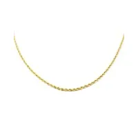 collier maille corde 1.65 mm - or jaune 18 carats - coffret cadeau - certificat de garantie - mondepetit
