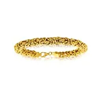 avenuedubijou bracelet maille royale rond sable or jaune 750/1000