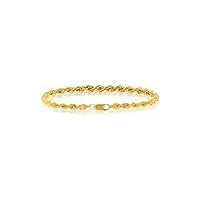 avenuedubijou bracelet corde or jaune 750/1000 référence 6797