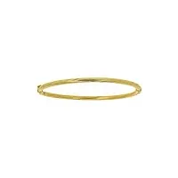 bracelet esclave torsadée satiné brillant or 750/1000
