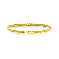 avenuedubijou bracelet corde double or jaune 750/1000