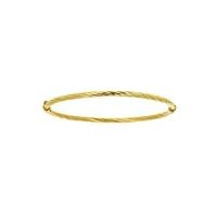 bracelet esclave torsadé or 750/1000