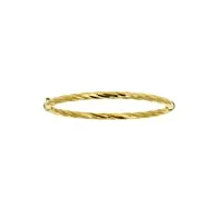 bracelet jonc esclave torsadé or jaune 750/1000
