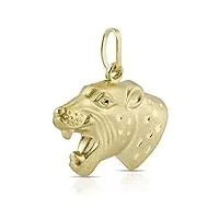 pendentif panthère or 333 lion chat volant jaguar guépard 8 carats or jaune