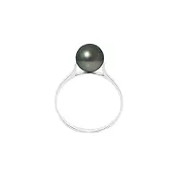 blue pearls le pur plaisir des perles bague jonc perle de tahiti 8 mm et argent 925/1000