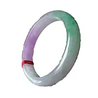 bracelet certifié (grade a) 100% jade vert violet avec certificat