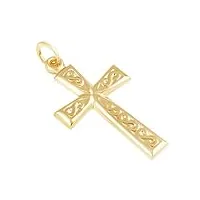 juliette collection pendentif/breloque religieuse en filigrane solide en or jaune 14 carats pour homme et femme
