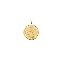 tata gisèle © pendentif en plaqué or et oxydes de zirconium - constellation zodiaque - sachet cadeau velours offert (vierge)