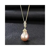 ththt style naturel pendentif perle d'eau douce pendentif en argent sterling 925 collier pour les femmes cadeau