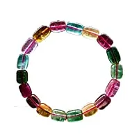 zhibo tourmaline plus perles baril pastèque couleurs près de verre bracelet naturel c