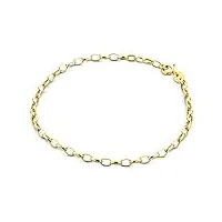 orovi bracelet femme or jaune 14 carats (585), doré